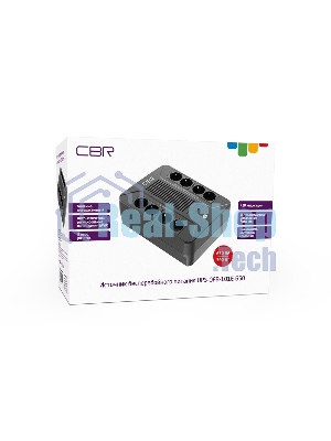 Источник бесперебойного питания CBR UPS-OFB-101E-650/650 ВА/390 Вт/8xSchuko CEE 7