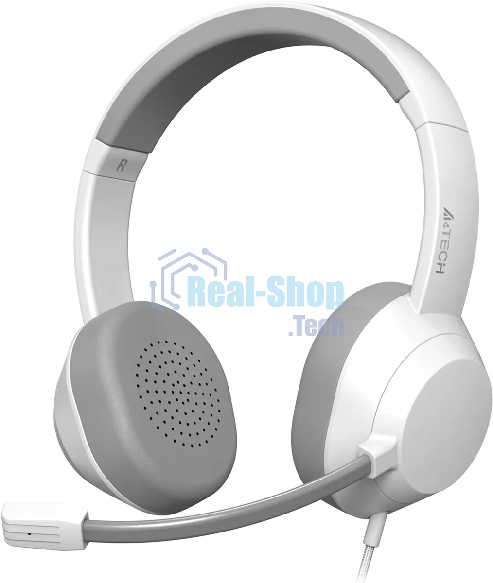 Гарнитура A4Tech Fstyler FH150U белый/серый, проводная