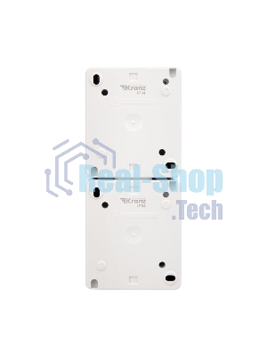 Блок вертикальный 2 розетки (керамика) Kranz INDUSTRIAL IP54 с заземлением, о/у, белый