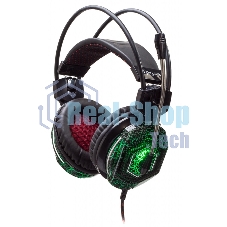 Гарнитура Oklick HS-L500G зелёный/чёрный, проводная, USB/3.5 мм