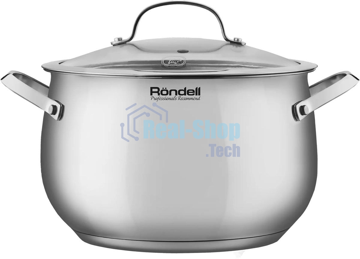 Кастрюля Rondell Calypso RDS-1672 5.8 л. d=22 см (с крышкой) сталь