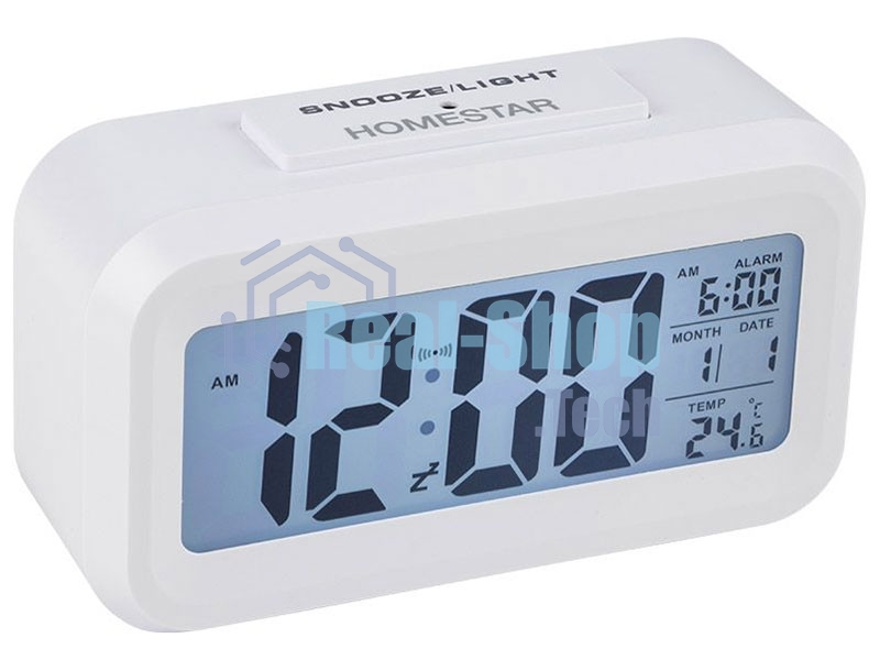 Часы электронные Homestar HS-0110 белый 104307