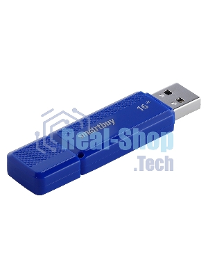 Флешка USB Smartbuy Dock Blue (SB16GbDK-B), 16Gb, USB 2.0, R/W 15/5, синий