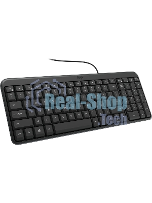 Клавиатура Logitech K106 проводная, USB Type-A, чёрный