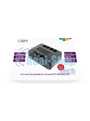 Источник бесперебойного питания CBR UPS-OFB-101E-650/650 ВА/390 Вт/8xSchuko CEE 7