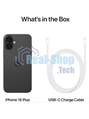 Смартфон Apple iPhone 16, 8/128Gb, черный