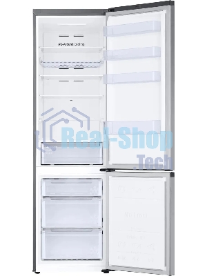 Холодильник Samsung RB38C602DSA/EF графит двухкамерный 276/75л морозилка снизу, No Frost
