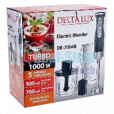 Блендер DELTA LUX DE-7004B черный,1,5кВт,р-м Турб