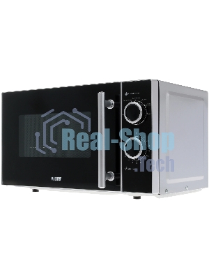 Микроволновая печь Mystery MMW-2032 черный/серебристый, 20 л, 800 Вт, переключатели - поворотный механизм