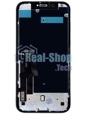 Дисплей для Apple iPhone XR в сборе с тачскрином и рамкой (AAA TFT), черный