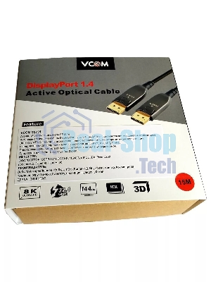 Активный оптический кабель VCOM DP1.4 32Gbs/8K@60Hz 15м D3751-15M
