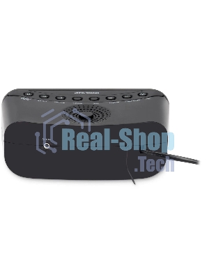 Радиобудильник Hyundai H-RCL221 черный LCD подсв:белый часы:цифровые FM