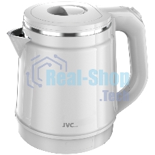 Электрочайник JVC JK-KE1810 белый, 1.8 л, 2400 Вт, скрытый нагревательный элемент, поддержание температуры