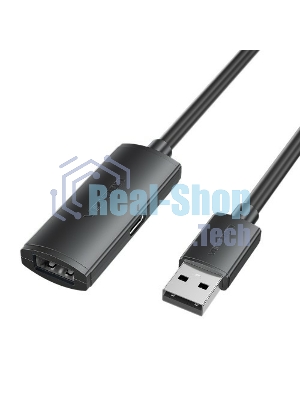 Активный кабель-удлинитель Vention USB 2.0 AM/AF с усилителем - 10м черный
