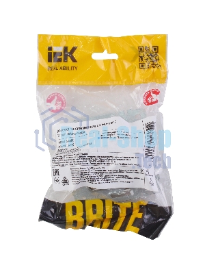 Розетка телевизионная оконечная IEK BRITE РТВ11-0-БрЖ жемчуг