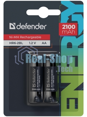 Аккумуляторная батарея Defender HR6-2BL 2100 mAh АА, Ni-MH, блистер, 2 шт.