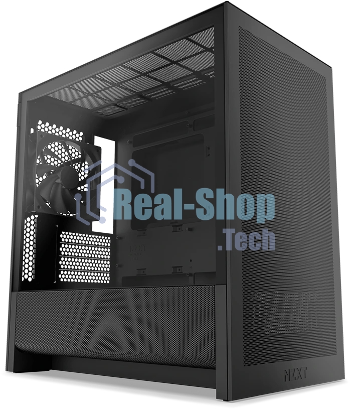 Корпус без блока питания Case NZXT H3 Flow (2025), Midi-Tower, TG, 1x120мм, 1xUSB-A 3.2 + 1xUSB-C 3.2, mATX, mITX черный