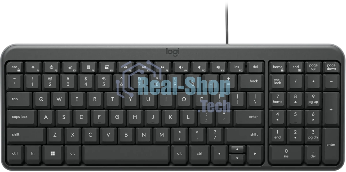 Клавиатура Logitech K106 проводная, USB Type-A, чёрный