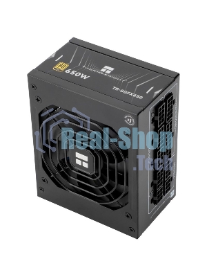 Блок питания Thermalright, 650W 80+ Gold (SFX, 3.1, Full modular, 1x24(20+4)pin, 1xCPU 8(4+4)pin, 2xPCIe*2 8(6+2)pin, 3xSATA3, 3xMOLEX4pin, Active, 92x92mm, 100x125x64mm, APFC, OPP, OVP, OTP, OCP, SCP, UVP, black)