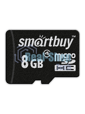 Флеш карта Micro SDHC 8Gb Smartbuy Сlass 4 (без адаптеров)