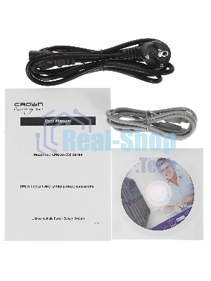 Источник бесперебойного питания Crown CMUOA-350-2K EURO/2000 ВА/1800 Вт/4 х CEE 7 (евророзетка)