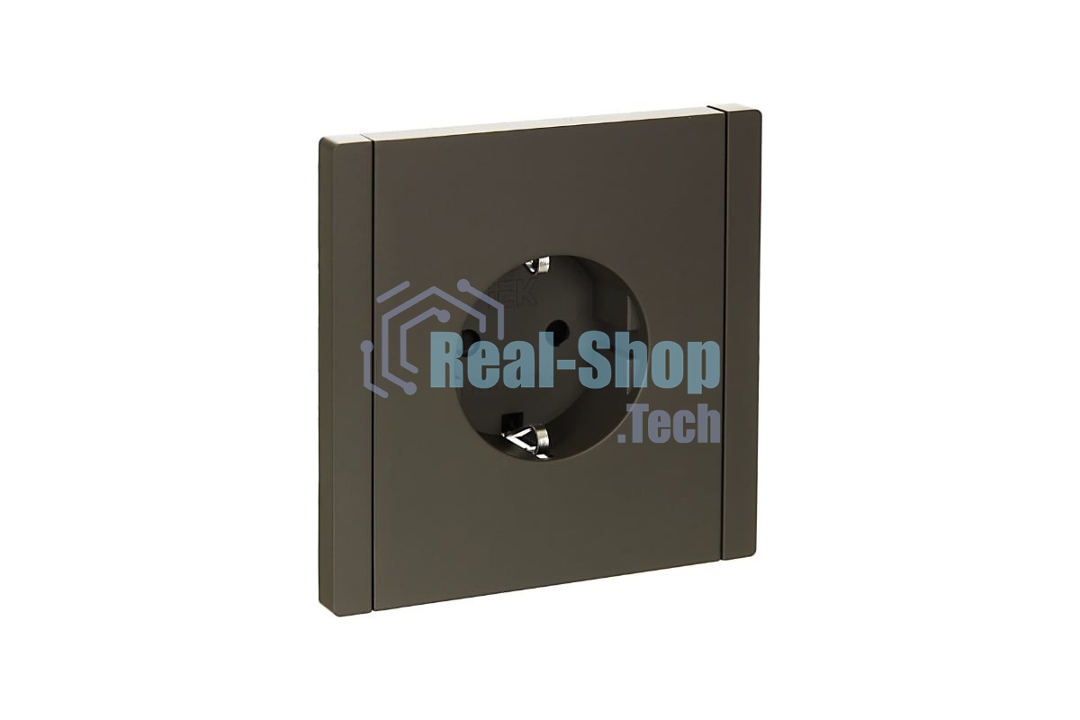 Розетка СП FORTE&PIANO FP315 16А с заземл. защ. шторки винт. крепл. сер. IEK FP-R14-16-K03