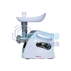 Мясорубка электрическая Kelli KL-5004 белый, 2600 Вт, 2 кг/мин, реверс, защита от перегрузки, насадки - 5
