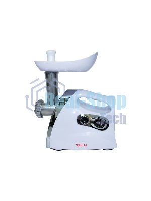 Мясорубка электрическая Kelli KL-5004 белый, 2600 Вт, 2 кг/мин, реверс, защита от перегрузки, насадки - 5
