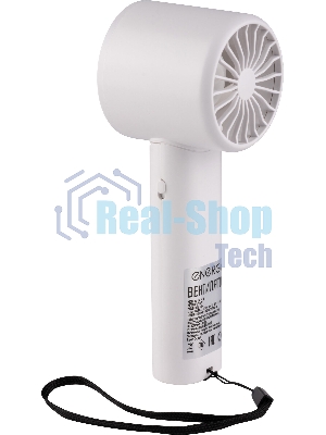 Вентилятор Energy EN-0616 USB белый, настольный/портативный, 3 Вт, 120 скоростей, 6 см, аккумуляторный