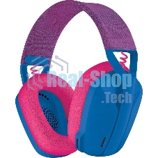 Гарнитура Logitech G435 синий/розовый, беспроводная, Bluetooth/USB, до 18 ч