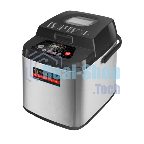 Хлебопечка Centek CT-1410 чёрный, 650 Вт, 0.75 кг, 19 программ