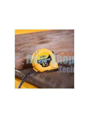 Рулетка Deli DL9005B 5мx19мм Метрическая. Корпус ударопрочный.