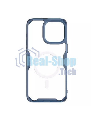 Чехол Nature TPU Pro Magnetic Case, синий, (AP IP15 Pro Max)