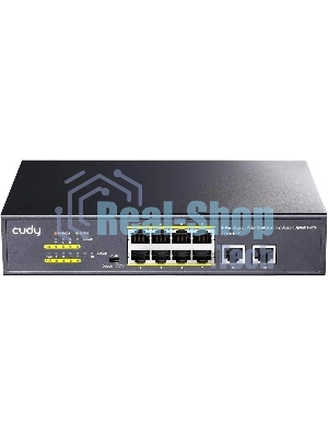 Коммутатор Cudy GS1010P, 8×1 Гбит/с, 2×1 Гбит/с
