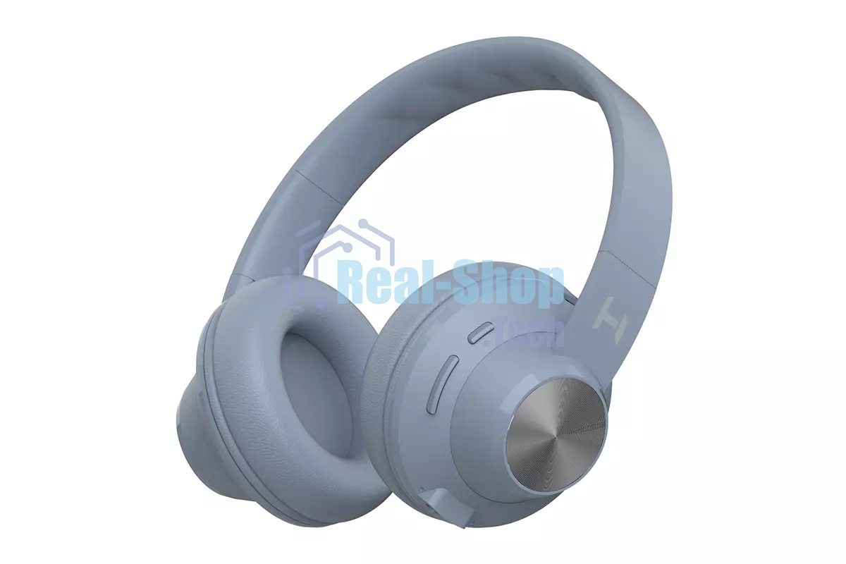 Беспроводные/проводные наушники Harper HB-412 нежно-голубой, накладные, Bluetooth + проводной, до 8 ч