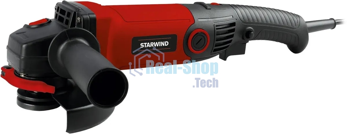 Угловая шлифовальная машина Starwind AG125LE-1500 1500Вт 11000об/мин рез.шпин.:M14 d=125мм