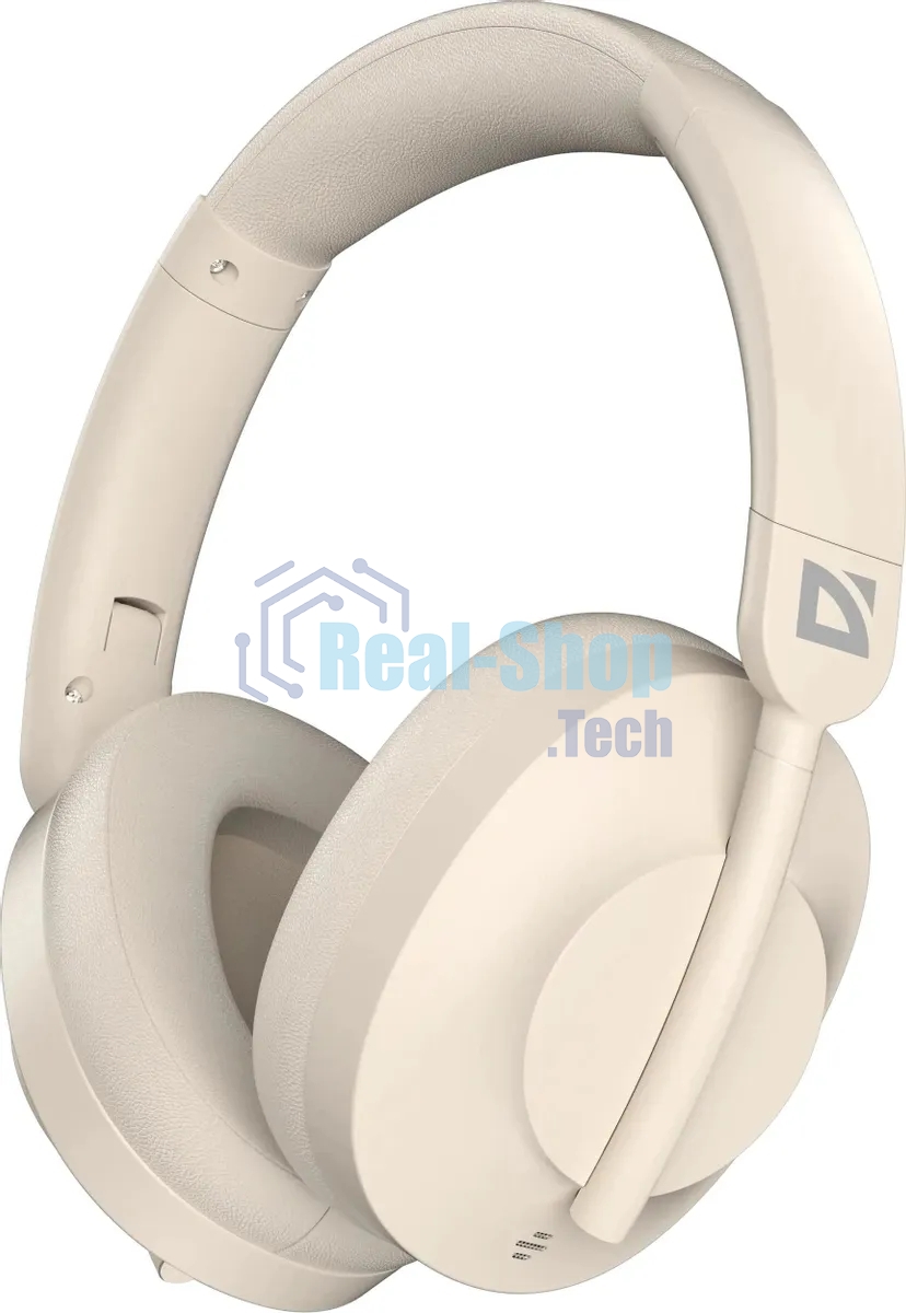 Беспроводные/проводные наушники Defender FreeMotion B485 бежевый, накладные, Bluetooth + проводной, складная конструкция, до 50 ч