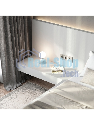Перекрестный выключатель двухклавишный WERKEL (дымчатый) W1223004