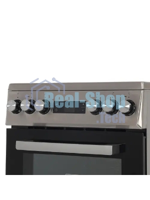 Плита электрическая Beko FSM57300GX черный, конфорок 4 шт, духовка 55 л, 50 см x 85 см x 60 см