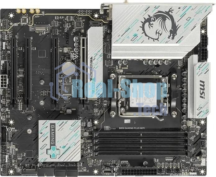 Материнская плата MSI B850 GAMING PLUS WIFI SocketAM5 AMD B850 4xDDR5 ATX AC`97 8ch(7.1) 5Gigabit RAID+DP