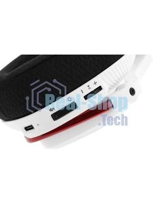 Гарнитура Bloody MR720 Naraka белый, беспроводная + проводная, радиоканал/Bluetooth/mini jack 3.5 мм, до 44 ч, подсветка