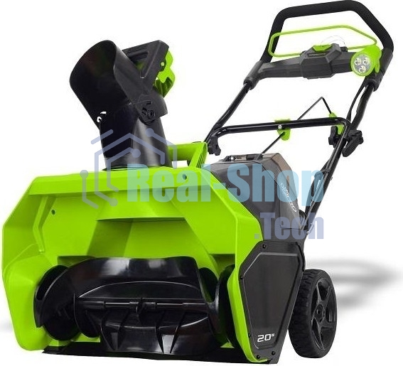 Снегоуборщик аккумуляторный GreenWorks GD40ST, 40V, 51 см, бесщеточный, без АКБ и ЗУ (2600007)