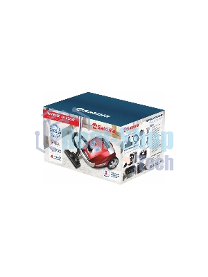Пылесос Sakura SA-8326R красный, 480/2400 Вт, уборка сухая, пылесборник мешок 4 л
