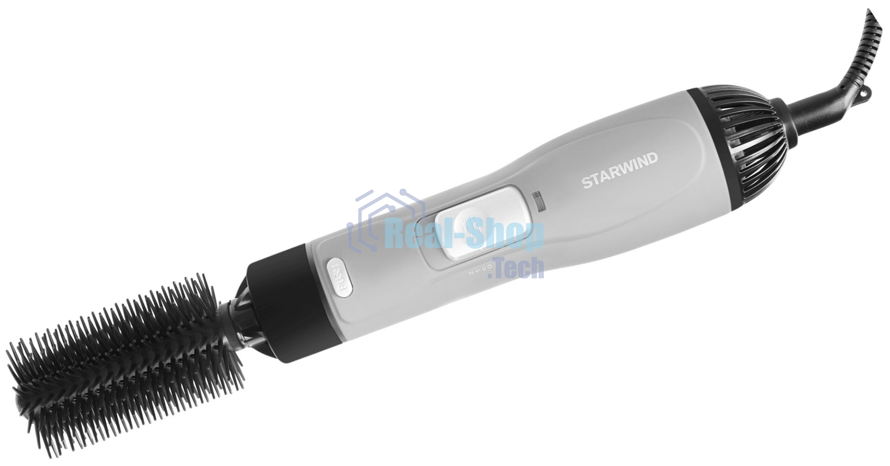 Фен-щетка Starwind SHB 6050 серый/черный, 800 Вт, 43 мм