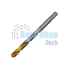 Сверло спиральное по металлу Denzel 9 x 125мм, Р6М5, Golden Tip