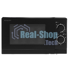 Микроволновая печь Sharp R-6000RK черный, 20 л, 800 Вт, переключатели - поворотный механизм