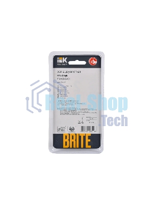 Рамка 2-местная IEK BRITE РУ-2-2-БрБ стекло белый