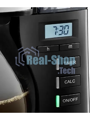 Кофеварка капельная Melitta Look V Therm Timer Black Filter черный/нержавеющая сталь, исп. кофе - молотый, 1.25 л, 1000 Вт