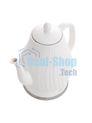 Чайник электрический Centek CT-0064 2.0л, 2150W, супербелая керамика, рельефный корпус