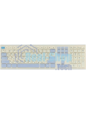 Комплект клавиатура + мышь Acer OCC205 беспроводной USB, 1200 dpi, белый/голубой